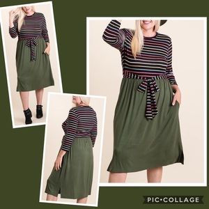 Curve size midi dress